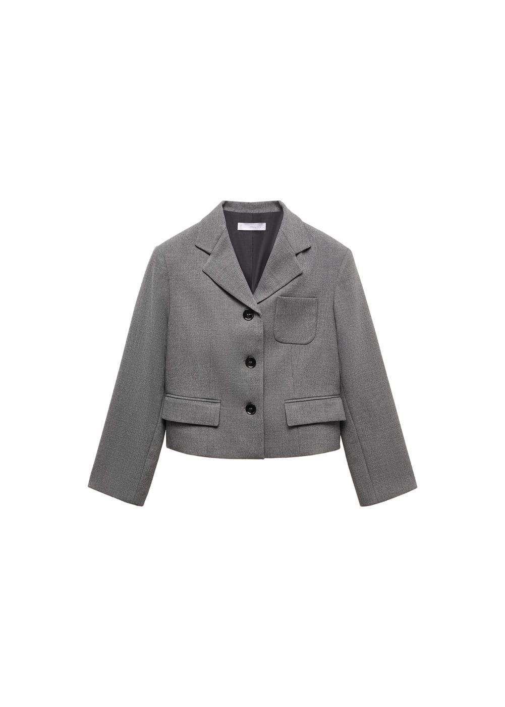 Cropped jacket with pockets - Women