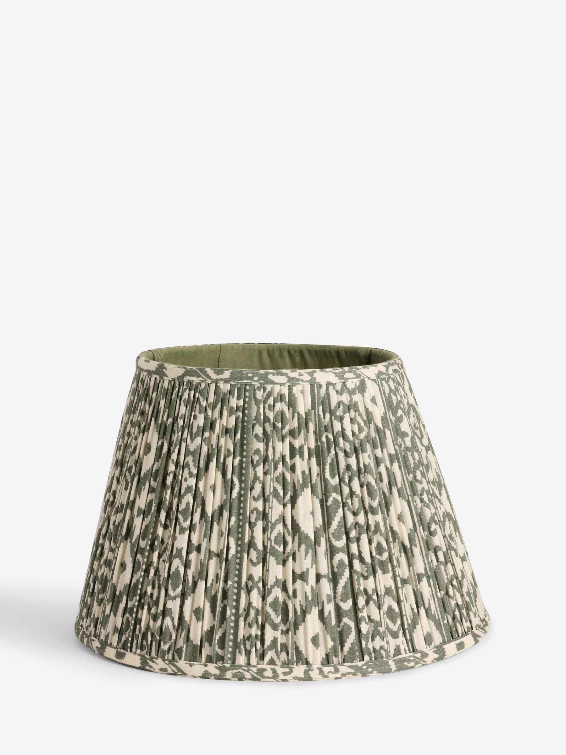 Green Geo Pleated Lamp Shade