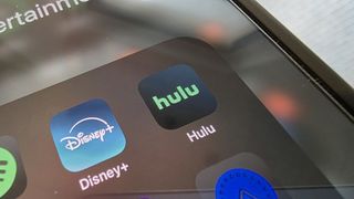 Hulu app on an iPhone
