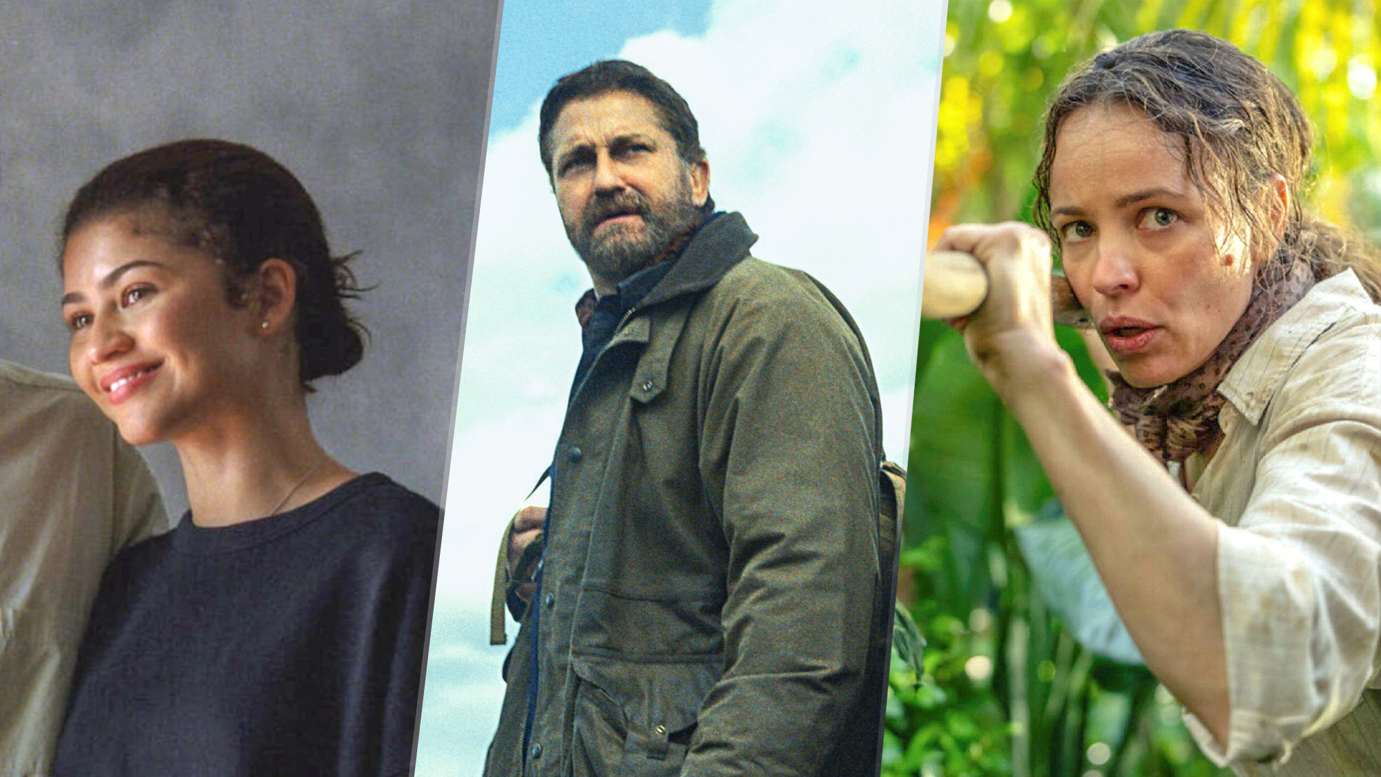 Zendaya in 'The Drama,' Gerard Butler in 'Greenland 2' and Rachel McAdams in 'Send Help'