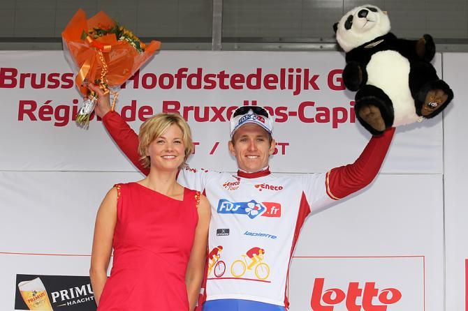 Arnaud Demare (FDJ) in the race lead after stage 2 of the Eneco Tour