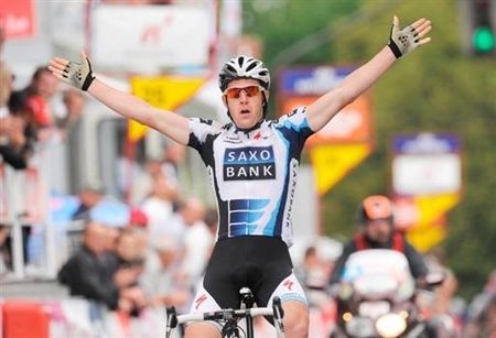 Matt Goss takes the stage win for Saxo Bank