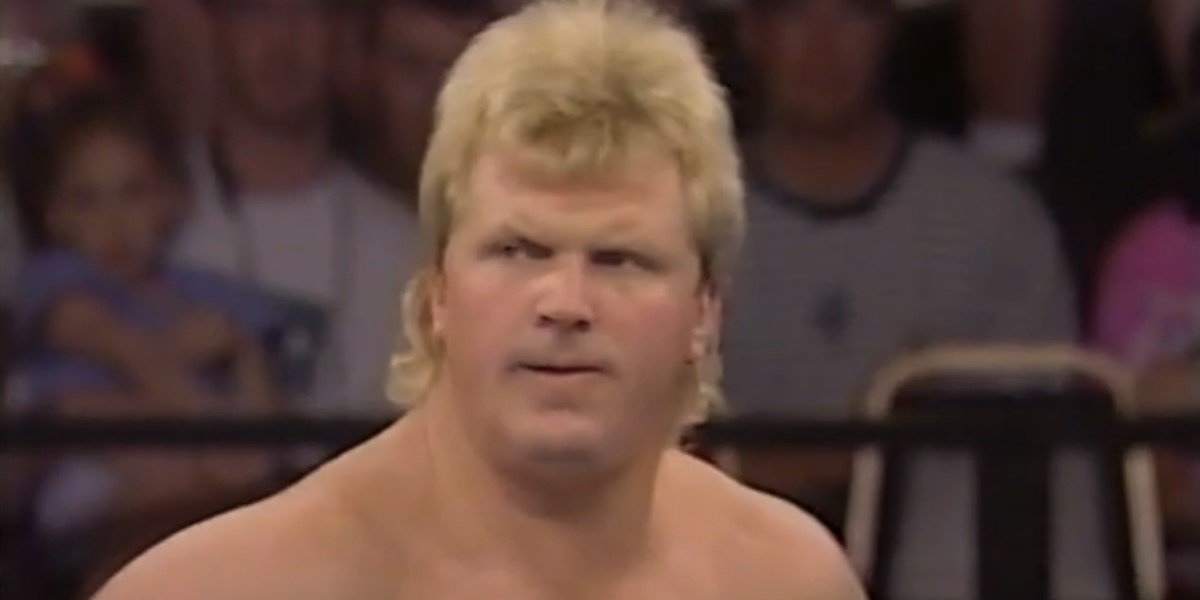 pro wrestler bobby eaton in the ring fighting the british bulldog