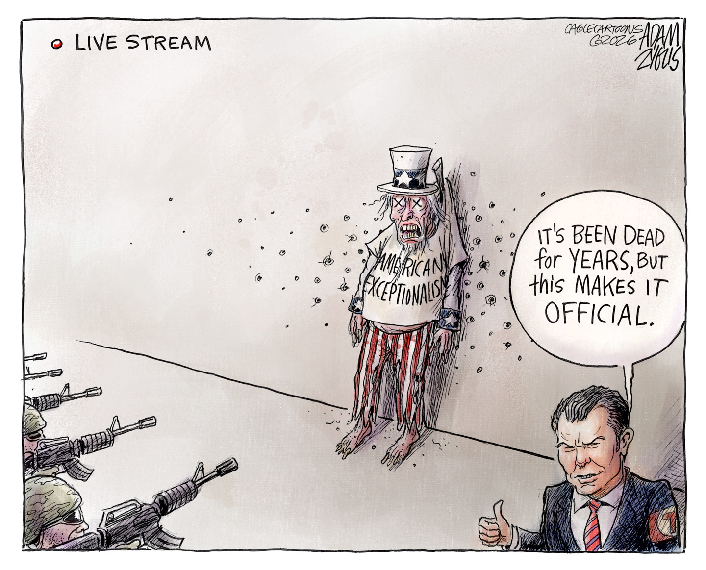 Political cartoon