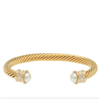 Halcyon Days Gold-Plated Maya Torque Bangle, £128, Harrods