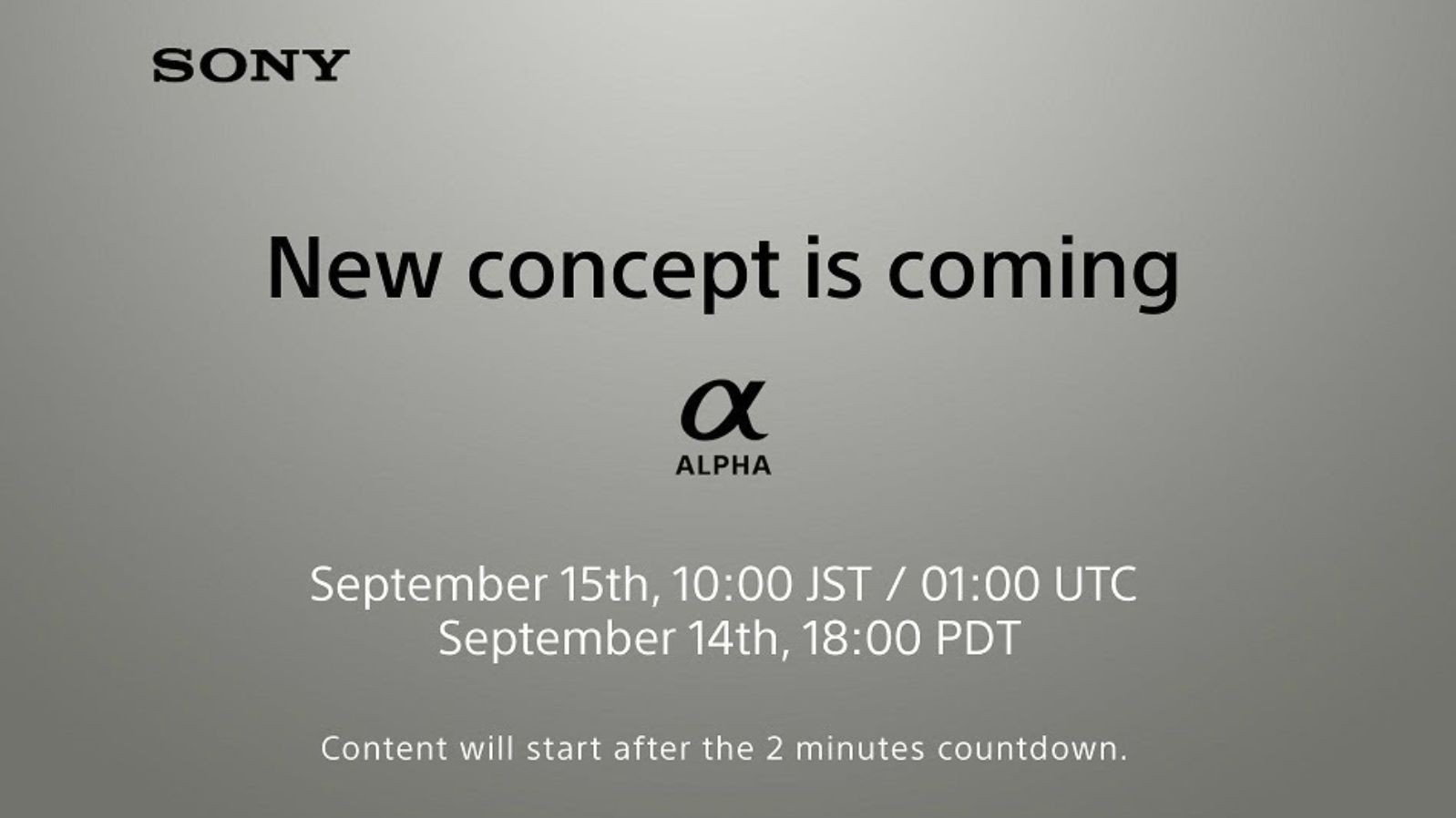 How to watch the 'new concept' Sony Alpha camera launch TechRadar