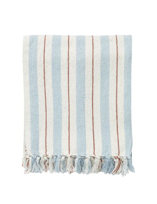 Two-tone Striped Cotton Throw