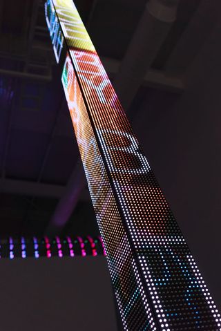LED installation pieces have long been a signature medium of the American artist.