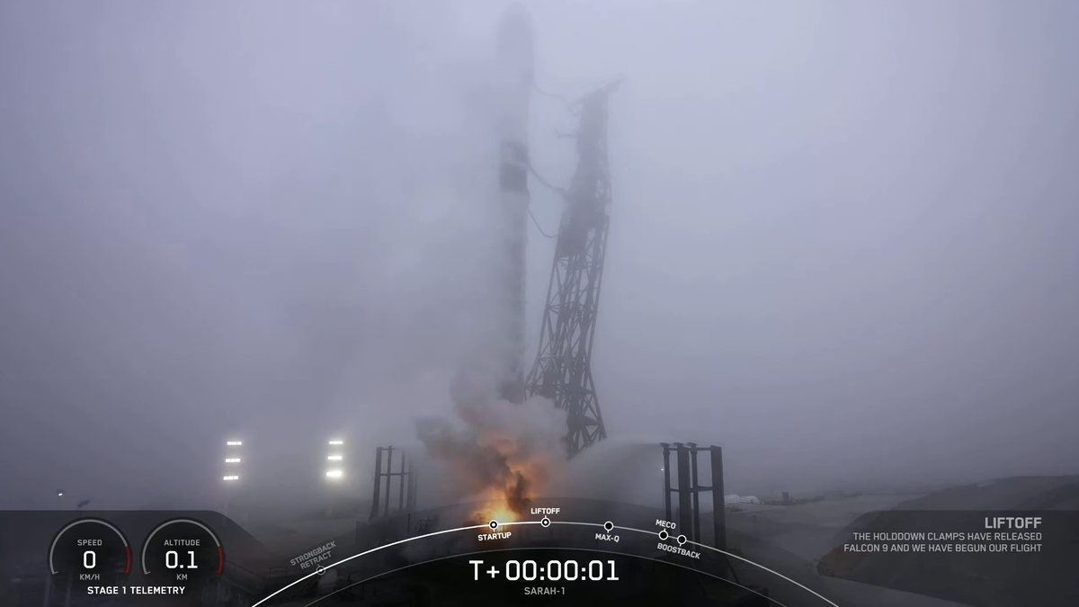 SpaceX launches German military satellite, lands rocket