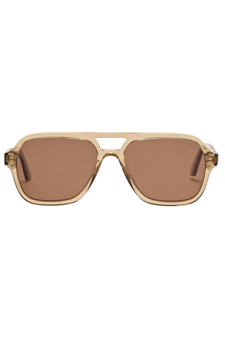 Translucent aviator sunglasses