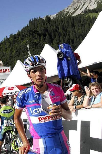 Alessandro Ballan (Lampre-Fondital) reflects on the climb.