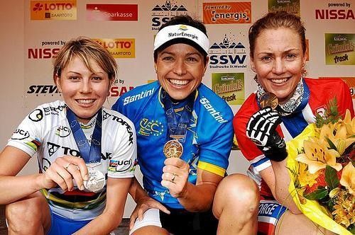The podium in St. Wendel Irina Kalentieva, Sabine Spitz and Gunn-Rita.