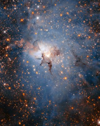 Infrared image of Lagoon Nebula