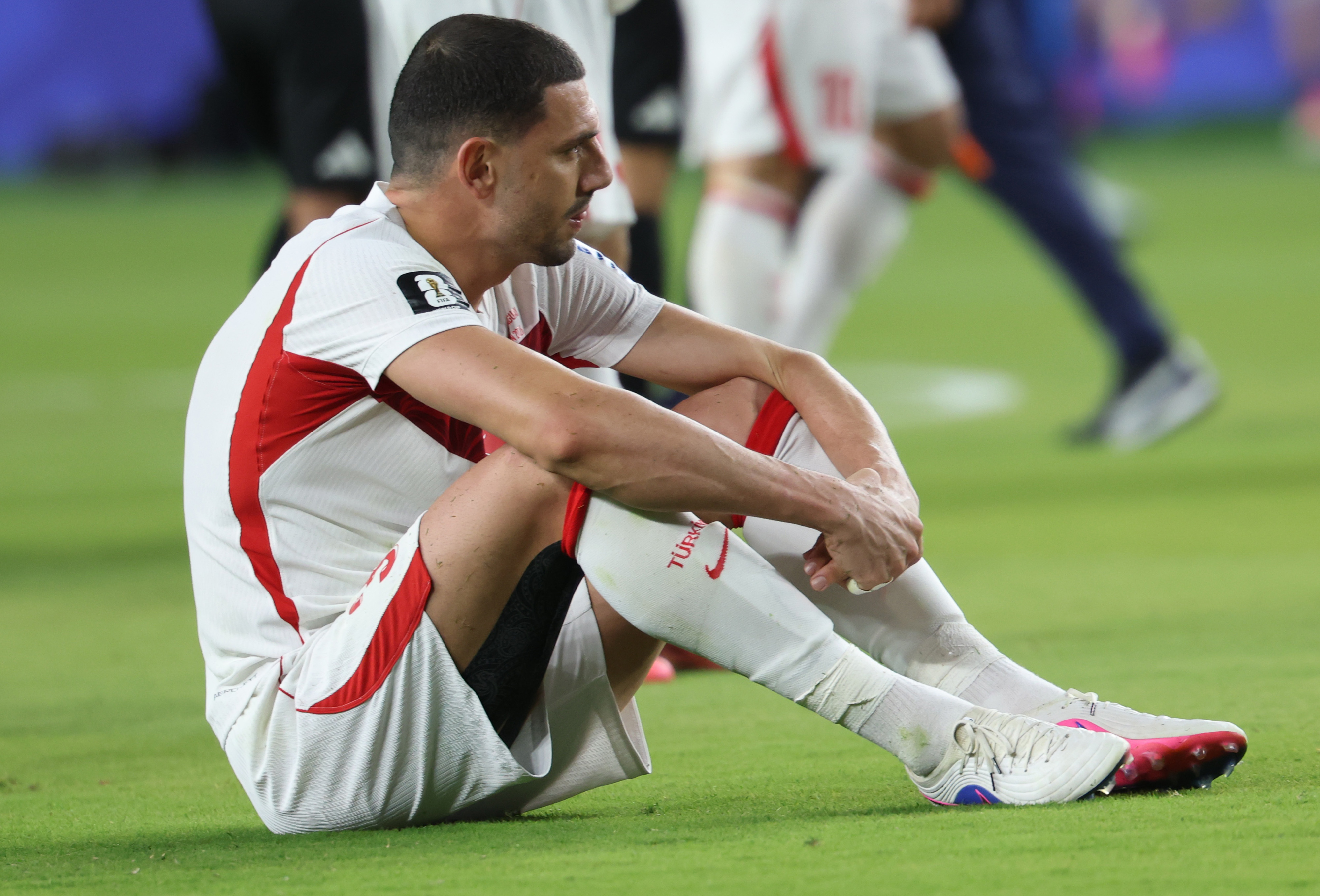 Merih Demiral of Turkey after the defeat to Paraguay at the 2026 World Cup