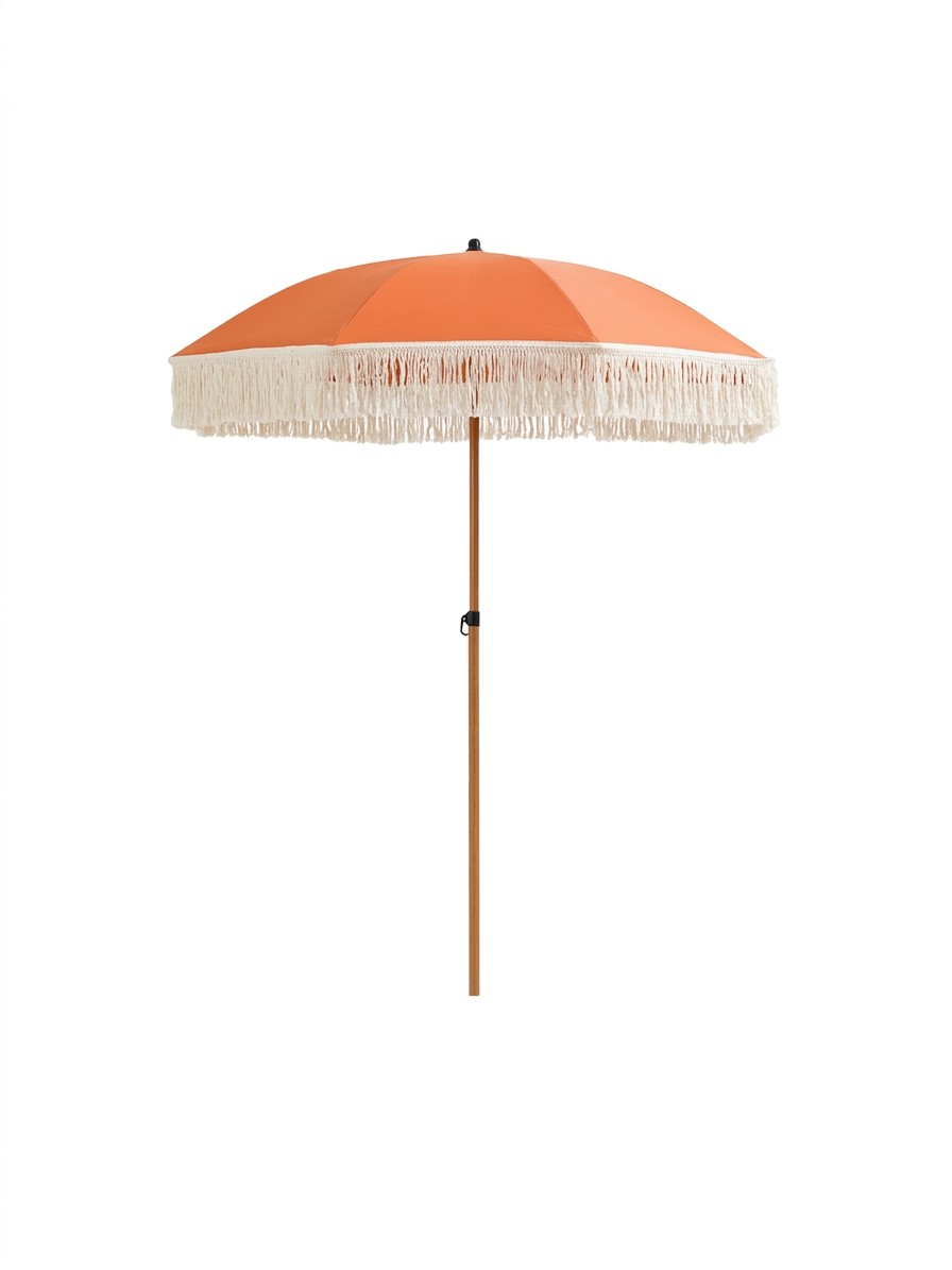 La Redoute Biara Fringed Parasol Garden Umbrella