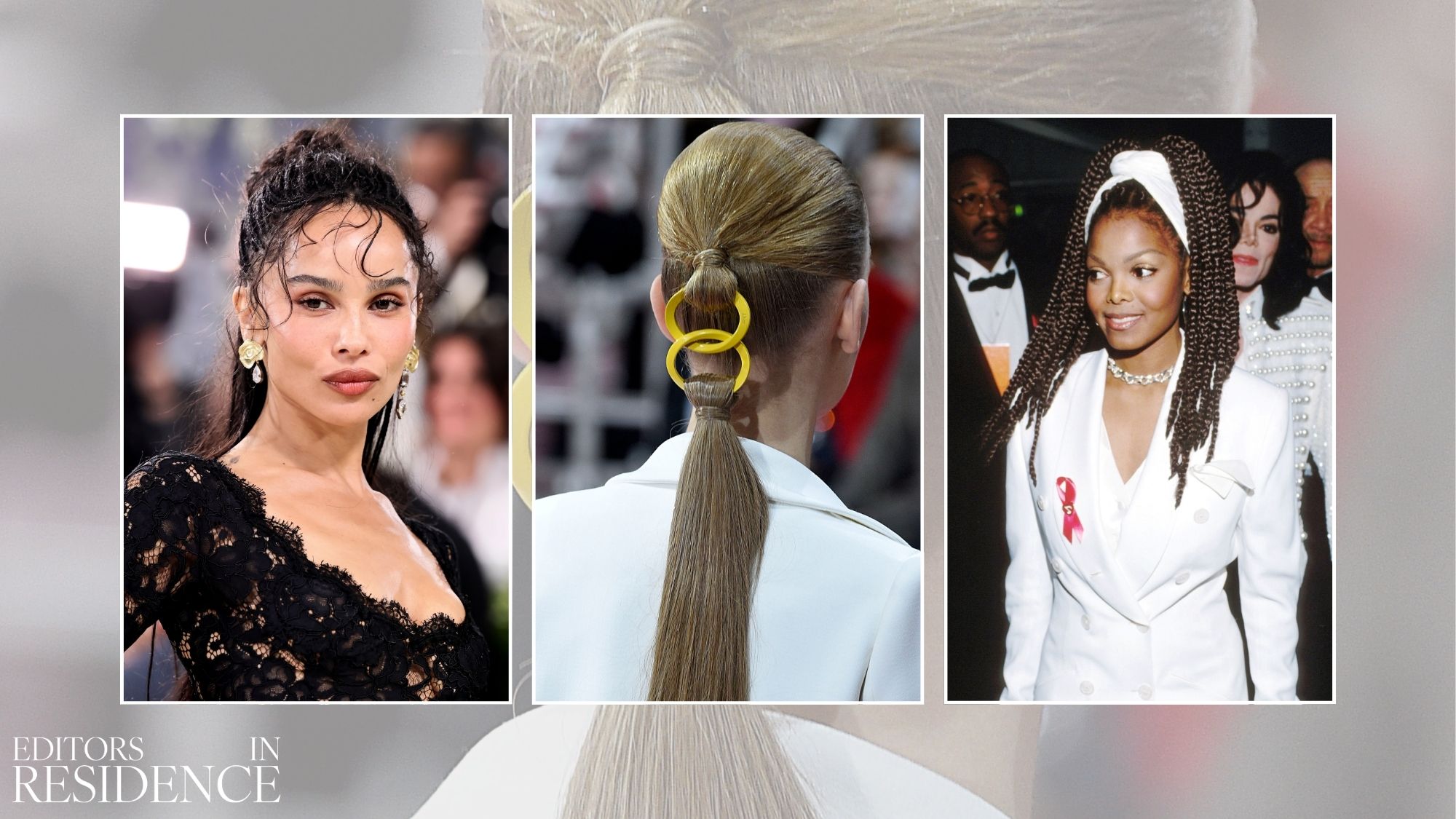 Iconic ponytails: Zoe Kravitz 