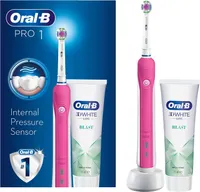 Oral-B Pro 1 Electric Toothbrush with Pressure Sensor &amp; 3D White Luxe Blast Toothpaste: £59.99£24.99 at Amazon