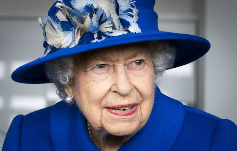 Queen Elizabeth II visits Skypark in Glasgow to receive a briefing from the UK Space Agency