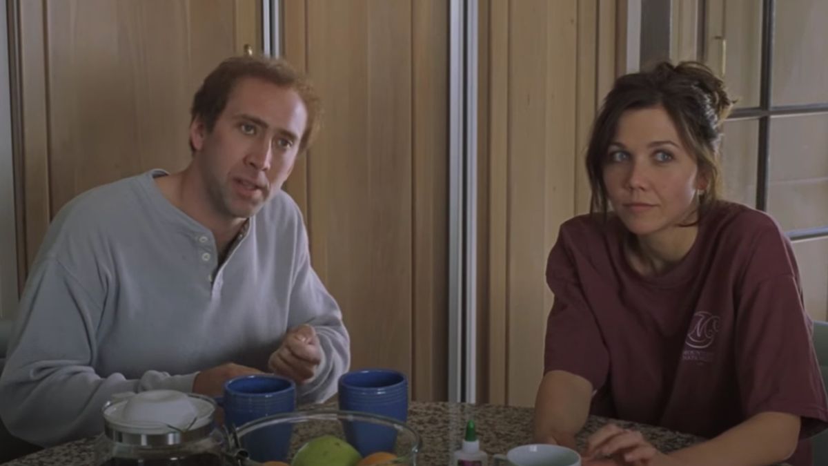 Nicolas Cage and Maggie Gyllenhaal in Adaptation