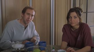 Nicolas Cage and Maggie Gyllenhaal in Adaptation