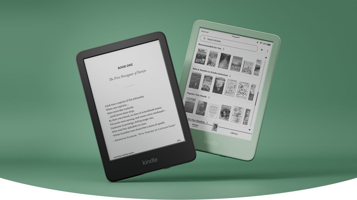 Two Amazon Kindles