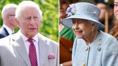 A composite of a picture of King Charles in 2026 and a picture of Queen Elizabeth in Scotland in 2022