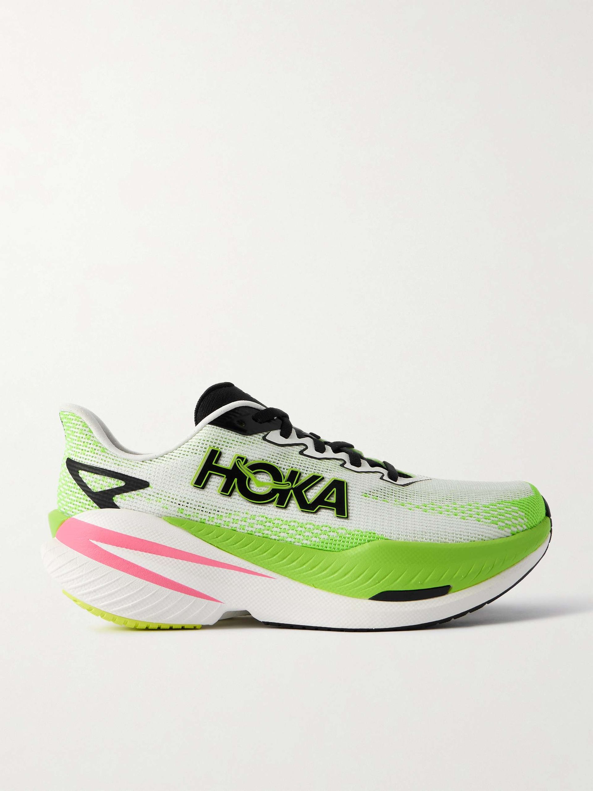 Mach X 3 Rubber-Trimmed Mesh Sneakers
