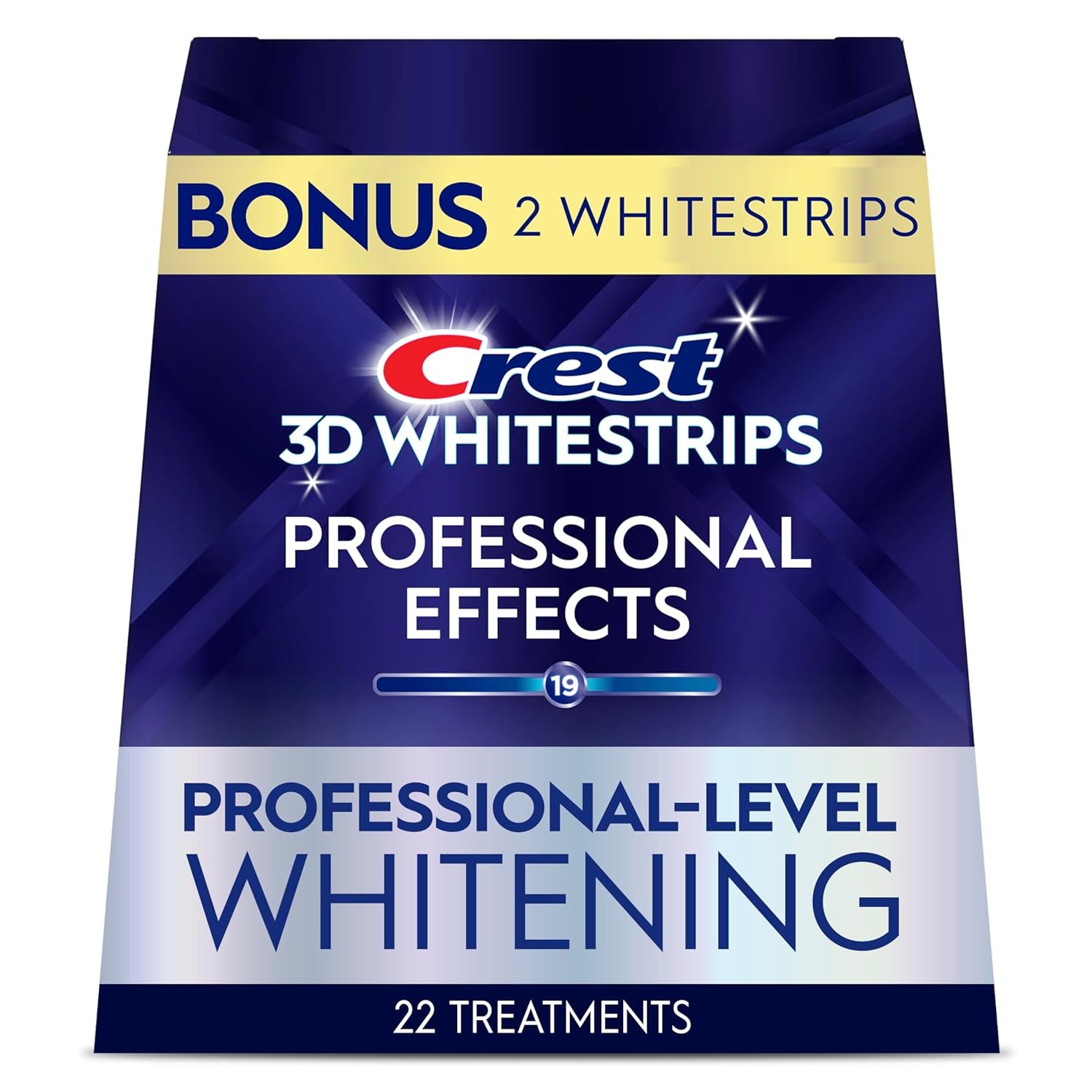 Crest, Crest 3d Whitestrips Professional Effects &amp;ndash; Teeth Whitening Kit, 22 Treatments (20 + 2 Bonus), Each With 1 Upper/1lower, 44 Strips &amp;ndash; Crest 3dwhite Teeth Whitening Strips