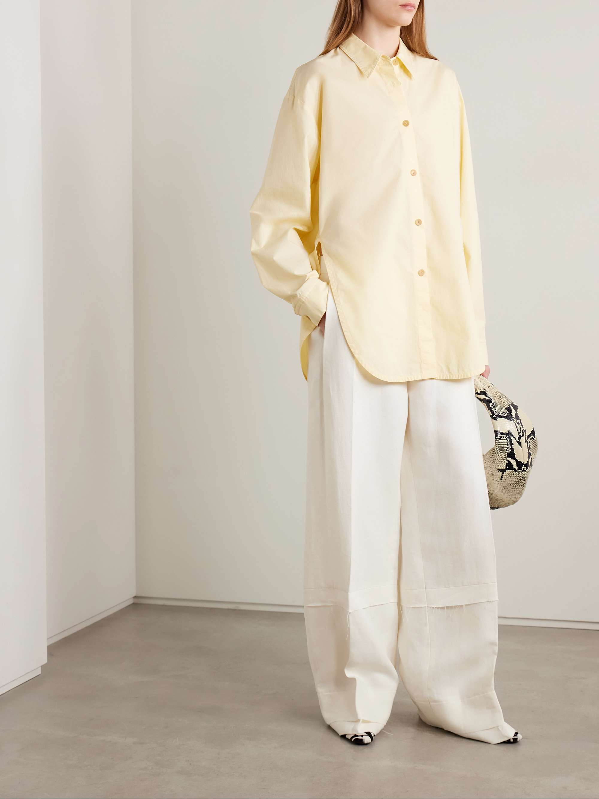 Linden Tiered Frayed Linen Pants