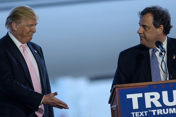 Donald Trump and Chris Christie.