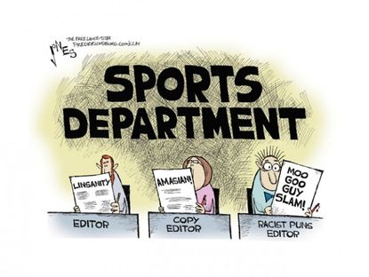 Sports page scandal
