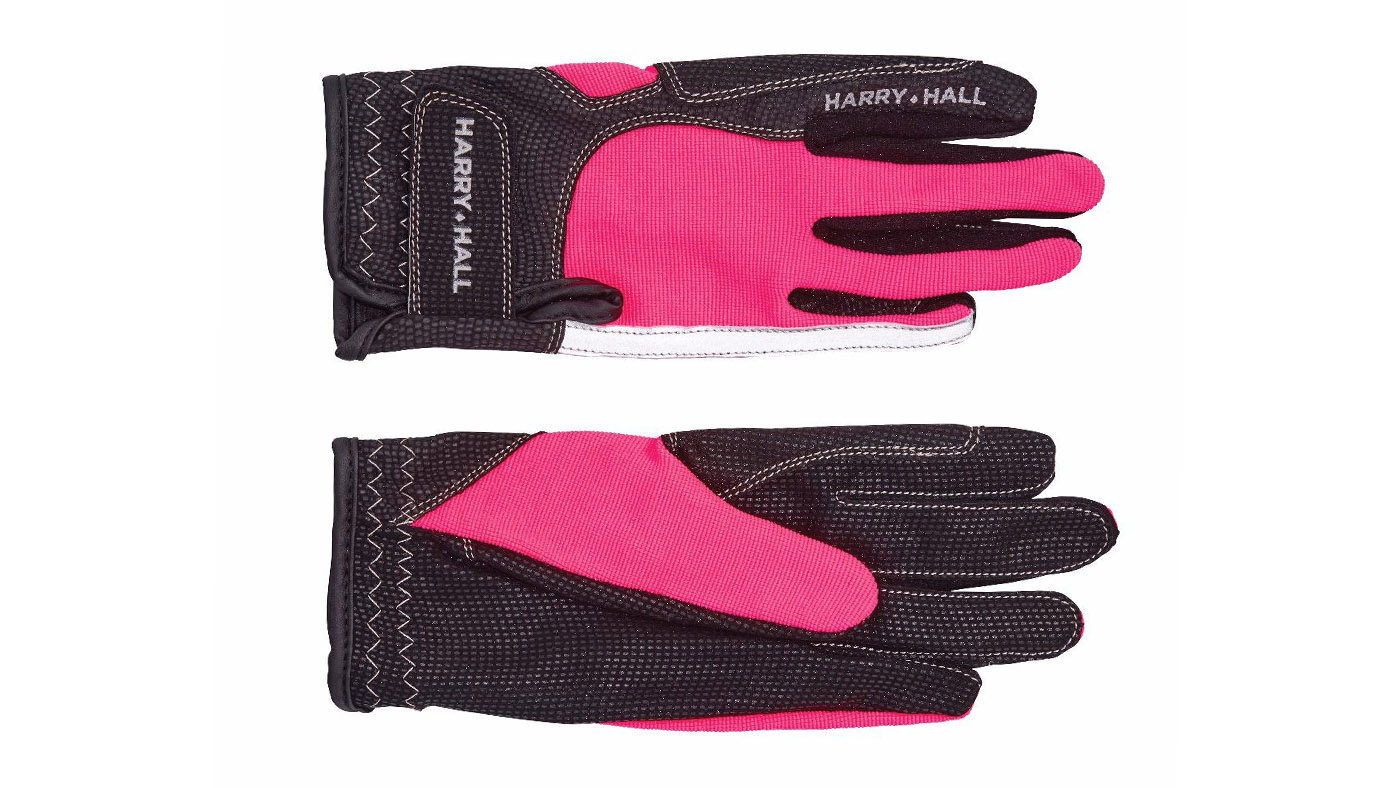 Harry Hall Lockton riding gloves hi viz for horse riders