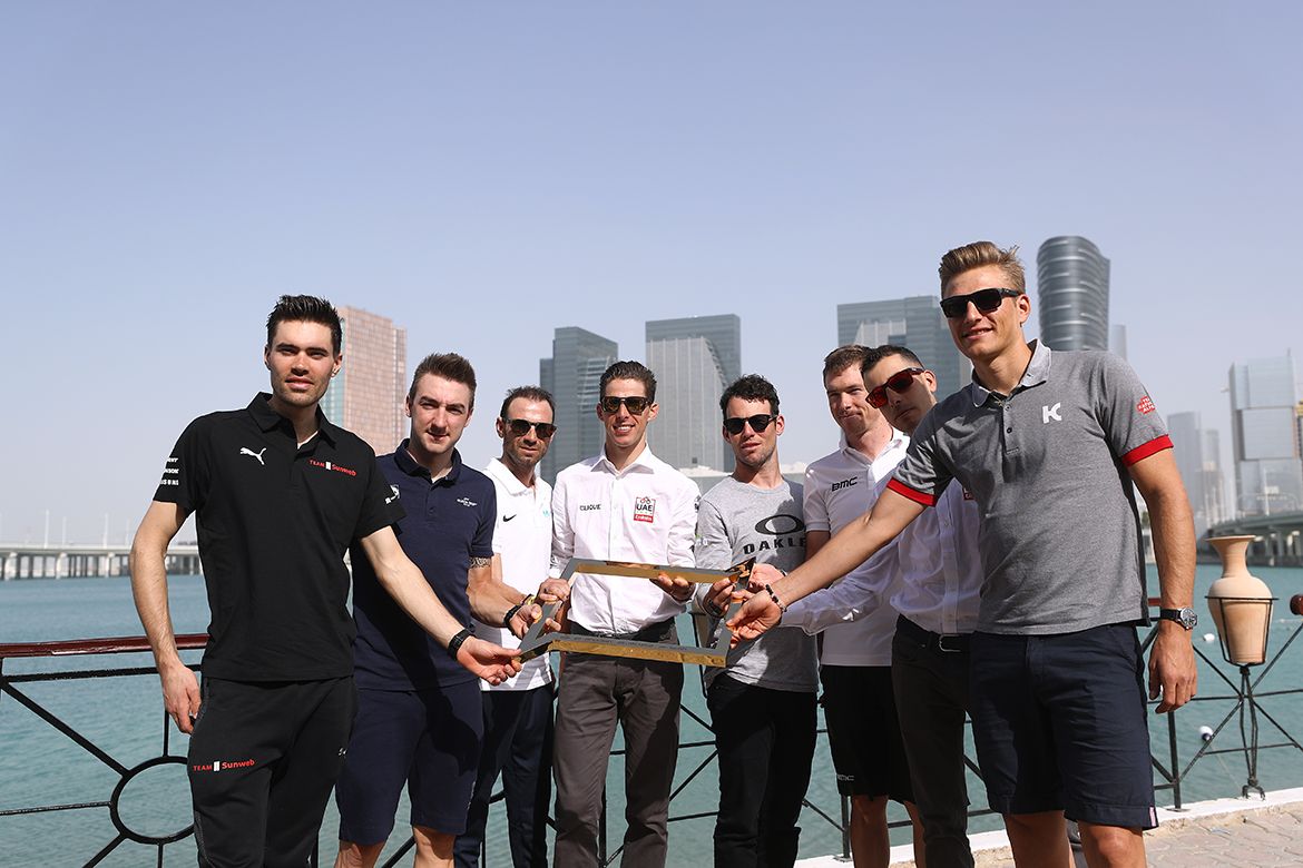 The big name riders at the Au Dhabi Tour