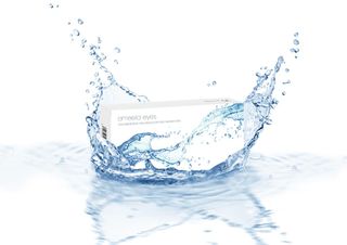 Ameela eyes packaging illustrated splashing into water