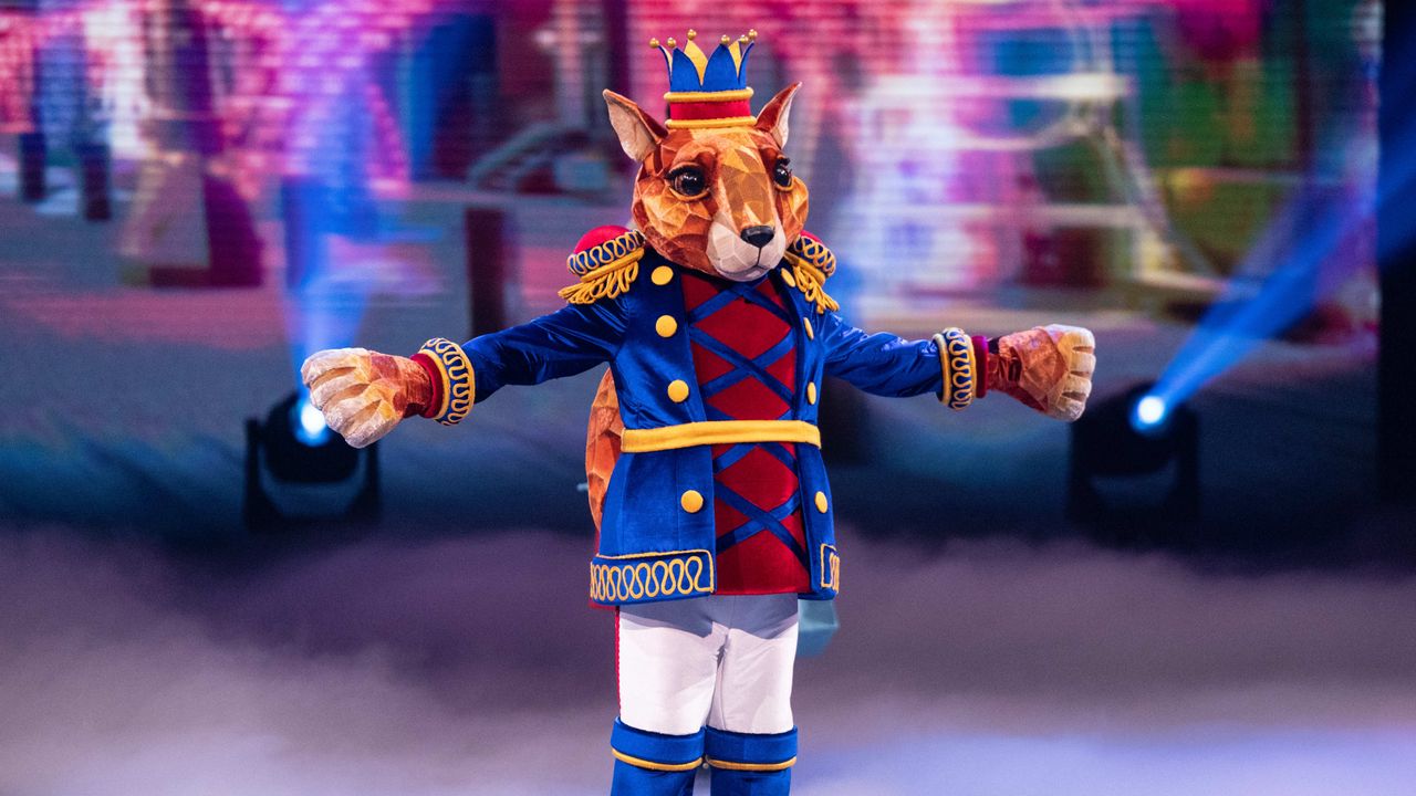 Nutcracker on stage in The Masked Singer Christmas special 2024