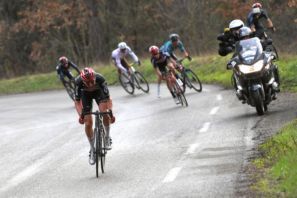 BESSGES FRANCE FEBRUARY 05 Tim Wellens of Belgium and Team Lotto Soudal during the 51st toile de Bessges Tour du Gard 2021 Stage 3 a 1548km stage from Bessges to Bessges Breakaway EDB2020 on February 05 2021 in Bessges France Photo by Luc ClaessenGetty Images