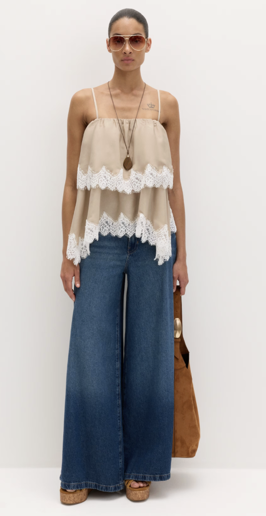 M&amp;amp;S, Lace Detail Cami Top