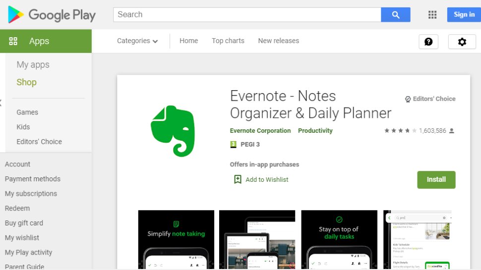 create new tag evernote android