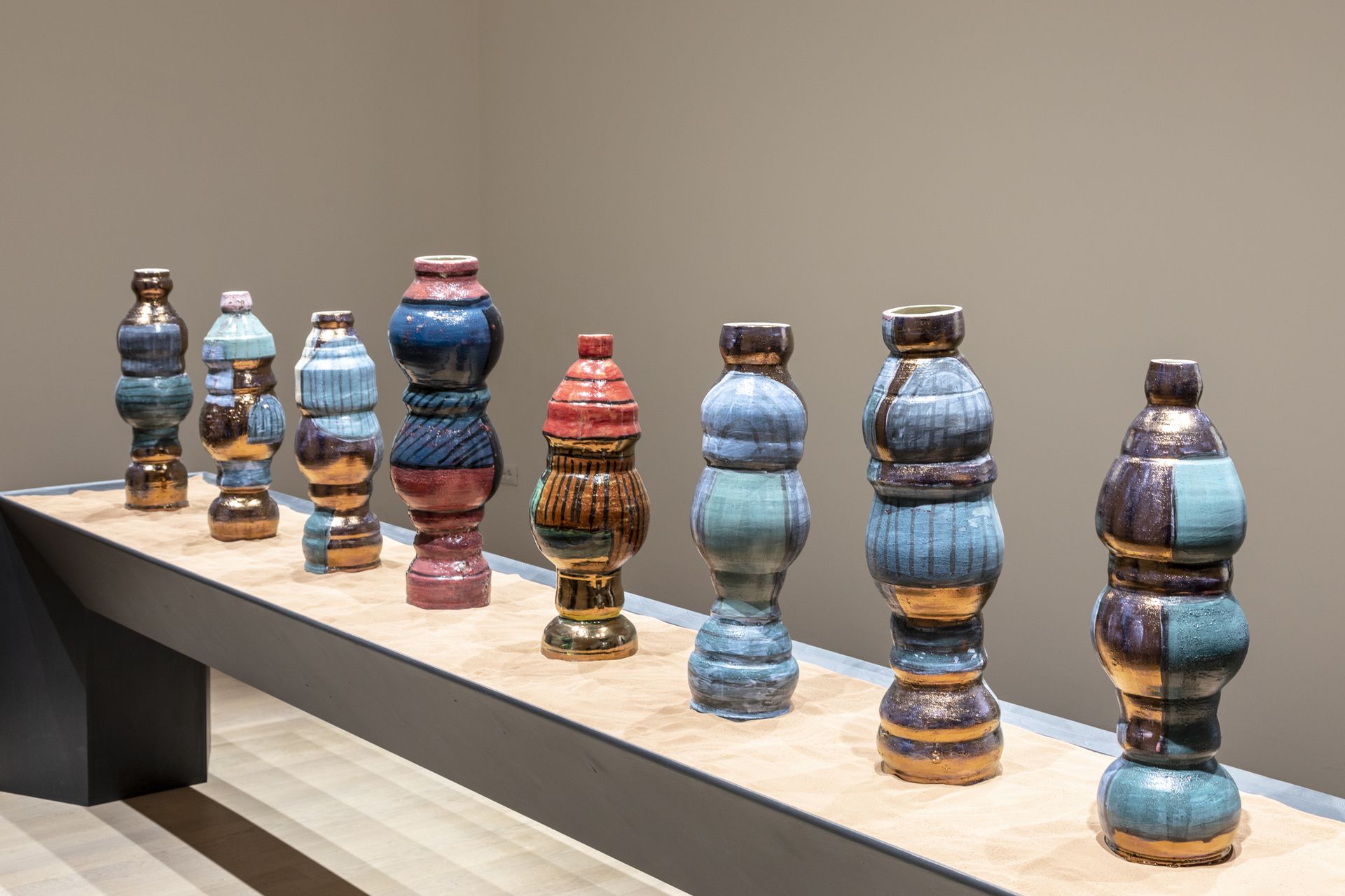 the british pavilion showing ceramic art installation