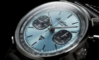 Blue Breitling Top Time watch from Breitling an Triumph collaboration