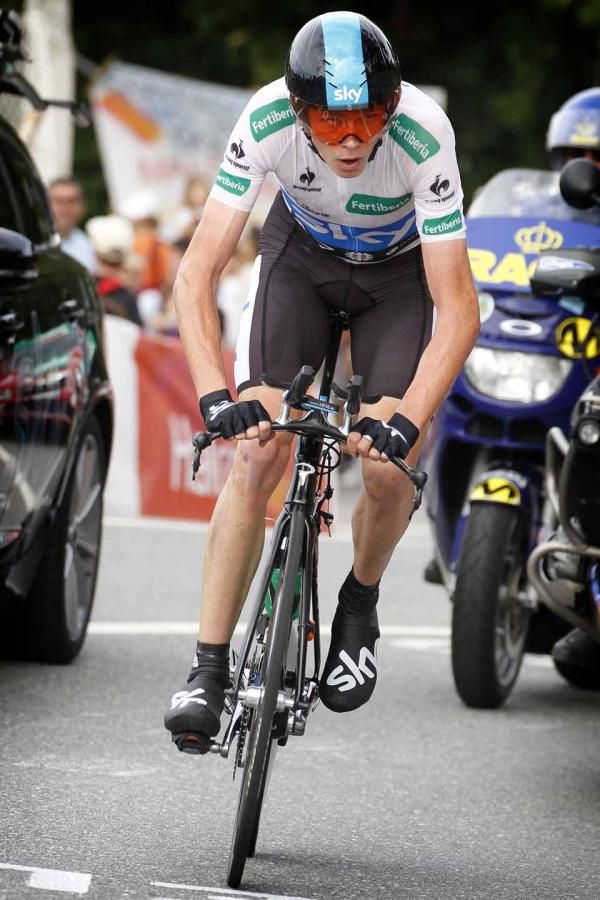 Chris Froome (Sky) was unable to impose himself on the time trial.