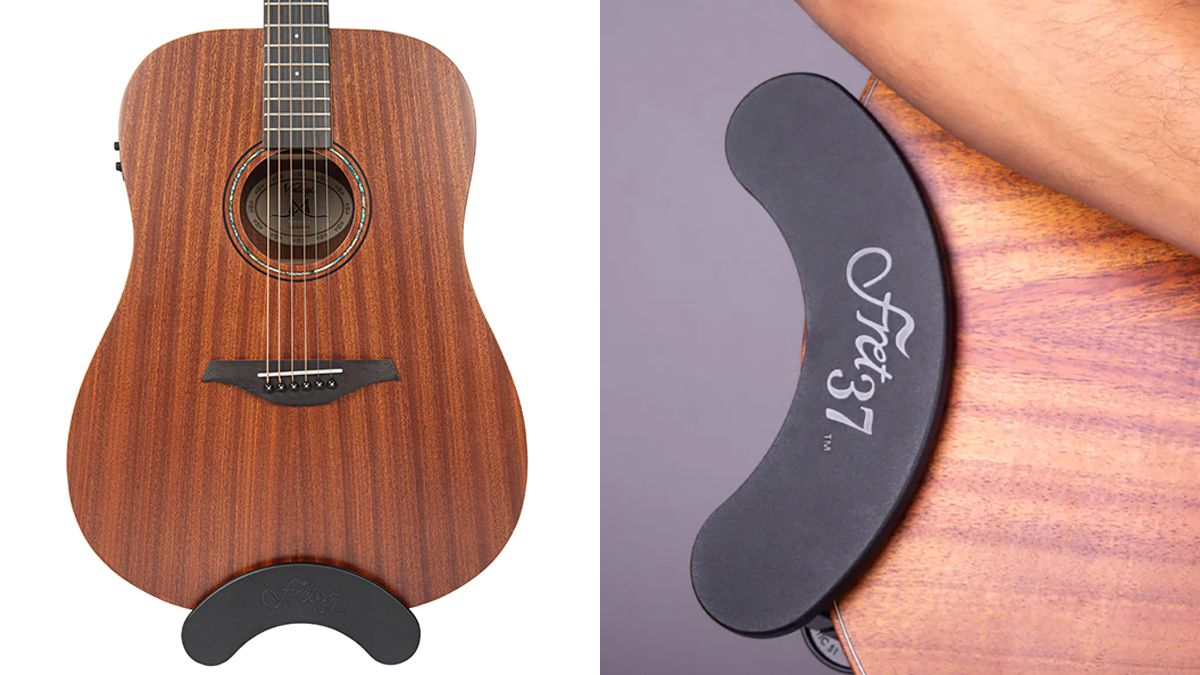 “A must-have accessory for acoustic guitar players”: Meet the Fret37 S1 guitar stand – a new gizmo that attaches to the body of an acoustic in a bid to eliminate the need for larger stands