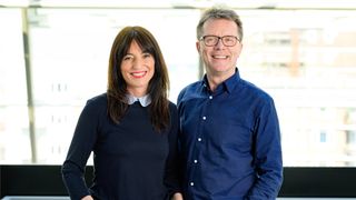 Davina McCall and Nicky Campbell photographed together for Long Lost Famly