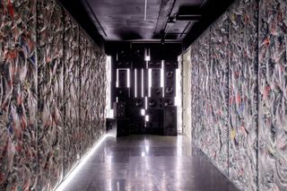 NikeLab Re-Creation Center Chicago Reuse-a-Shoe installation