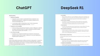 ChatGPT vs DeepSeek screnshot