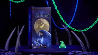 Disney Villainous: Filled With Fright box and mover on a platform with bones jutting out around the sides