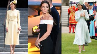 Kate Middleton in a series of outfits