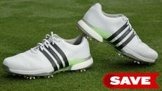 The adidas Tour360 24 Golf Shoe on grass