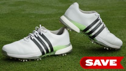 The adidas Tour360 24 Golf Shoe on grass