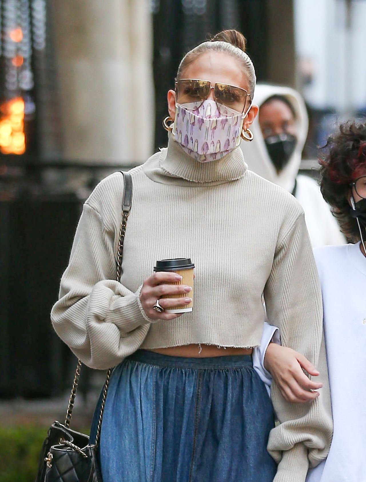 Jennifer Lopez is seen on January 15, 2022 in Los Angeles, California